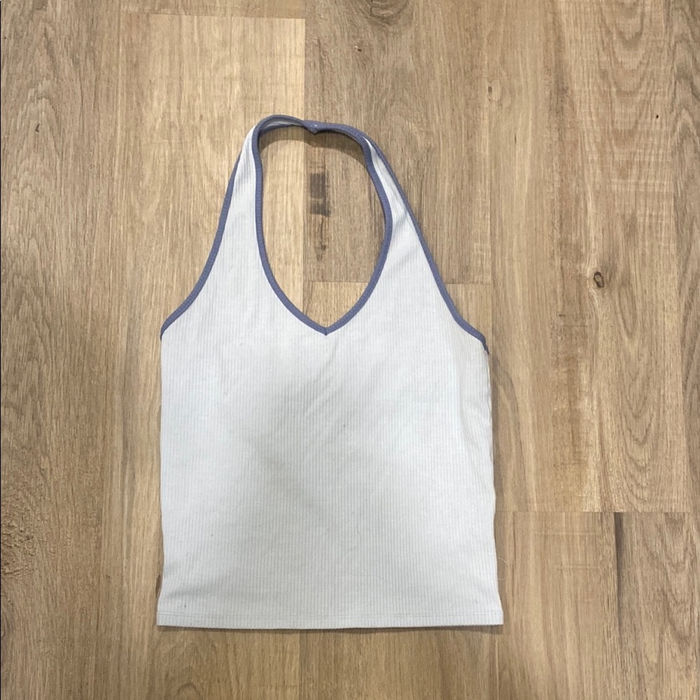 American Eagle Light Blue Halter Top